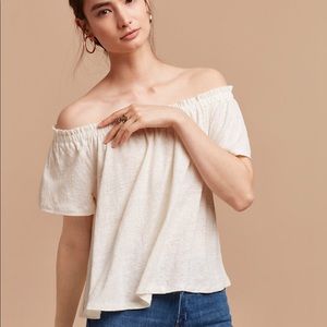 Aritzia Sartre Off the Shoulder Top